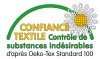 Label Oeko-Tex : "Confiance Textile" contrôle de substances indésirables d'après Oeko-Tex Standard 100